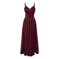 thumbnail image 5 of SUYOLL Women Evening Dresses Elegant formal Dress Wedding Party Evening Gown Square Neck Long Sleeve Solid Color Maxi Dress with Flowy formal Events, 5 of 5