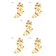 thumbnail image 2 of facefd 1/2/3/5 TureClos 12pcs Wall Stickers PVC Simulation Insect Wall Decals Waterproof Wallpapers for Home Decoration Yellow 5PCS, 2 of 6