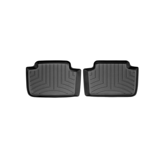 WeatherTech Custom Fit FloorLiners compatible with BMW X3 3.0i, X3 30i, X3 2.5i, X3 3.0si - 2nd Row (2-Piece Liner), Black