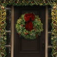 thumbnail image 5 of Haute Decor Classic Pre lit Wreath 30 Inch Christmas Wreath for Door or Wall Holiday Decor, 5 of 5