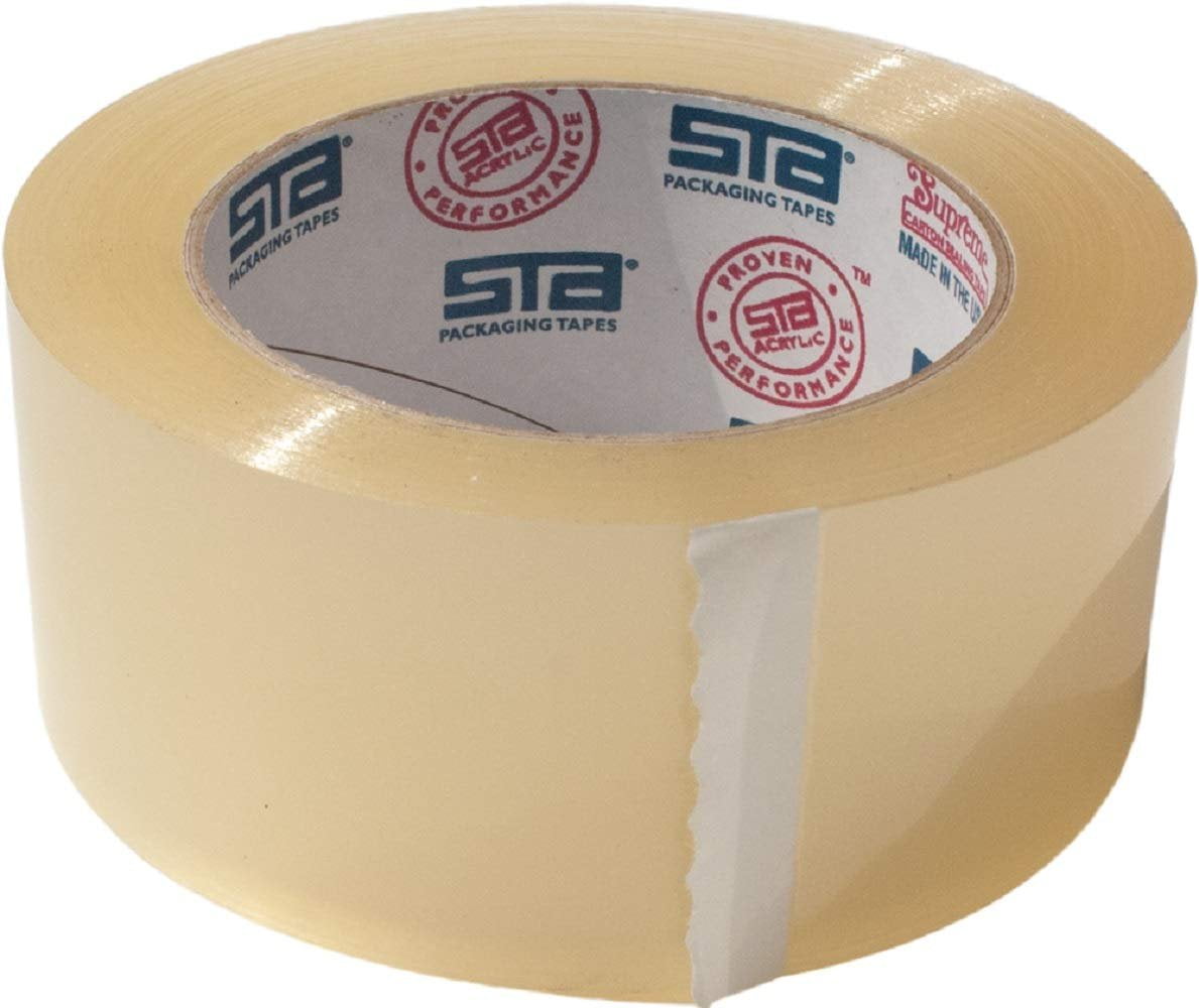 AMZ Supply Clear Box Sealing Tape 2" x 110 yds 1.8 Mil Acrylic Carton