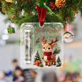 thumbnail image 4 of Christmas Cash Gift Ornament, Acrylic Money Holder with Reindeer Portrait Design for Xmas Tree Decor, 4 of 6