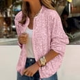 thumbnail image 3 of Women's Sequin Long Sleeve Sparkly Glitter Jacket Fashion Party Outerwear Pink L, 3 of 5