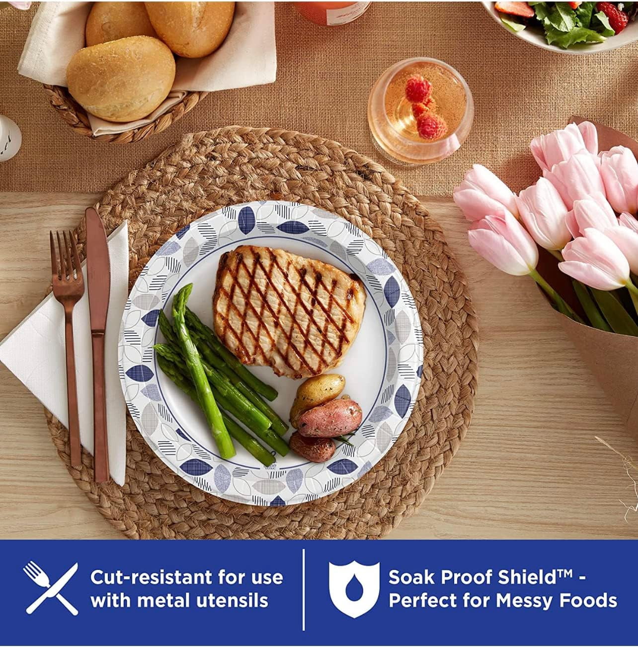 Dixie Ultra Heavyweight Dinner Paper Plates (10", 186 ct.)