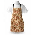 thumbnail image 3 of Fall Apron Leaves in Ethnic Paisley Design Folkloric Art Original Tribal Culture Inspired Motif, Unisex Kitchen Bib Apron with Adjustable Neck for Cooking Baking Gardening, Red Beige, by Ambesonne, 3 of 3