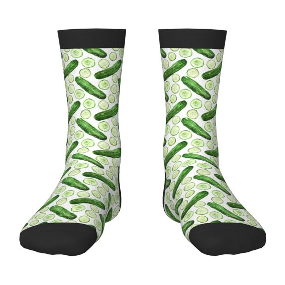 Naloa Green Cucumber1 Kids Socks Unisex Kids and Toddlers' Crew Socks, ,1 Pairs