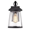 thumbnail image 3 of Chloe Lighting Freya 11" 1-Light Steel and Glass Outdoor Wall Sconce in Black, 3 of 10