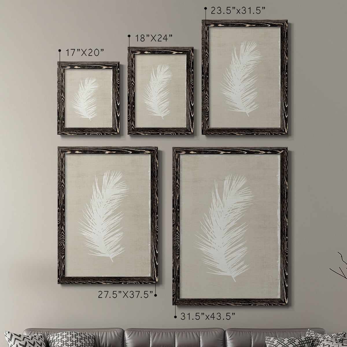 Palm Oasis I - Premium Framed Canvas 2 Piece Set - Ready to Hang