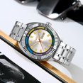 thumbnail image 5 of Fashion Business Men's Stainless Steel Quartz Watch with Date Window Large Face Luminous Waterproof Stylish Casual Watch for Men, 5 of 9
