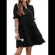 thumbnail image 3 of Vestido Plisado de Corta para Mujer, Color Negro, Talla M, 3 of 7