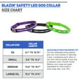 thumbnail image 2 of Blazin' Safety Rechargeable Light Up LED Dog Collar (Large, Green), 2 of 6