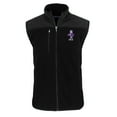 thumbnail image 2 of Men's Cutter & Buck  Black Kansas State Wildcats Vault Cascade Eco Sherpa Fleece Full-Zip Vest, 2 of 3