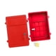 thumbnail image 1 of Buzón de correo perfecl con caja de sugerencias de llaves montado en pared rojo, 1 of 8