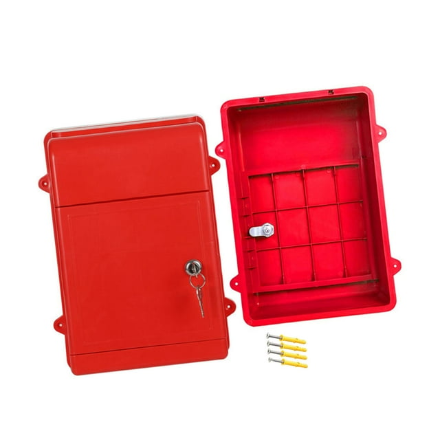 Buzón de Montaje en Pared Strade Fareast Limited Rojo Resistente al Agua