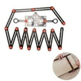 thumbnail image 1 of Aluminum Alloy Multi Angle Ruler Tile Tools Perforated Template Tool Folding Ruler for DIY Construction Workers Measuring Tool fold 16 fold, 1 of 7