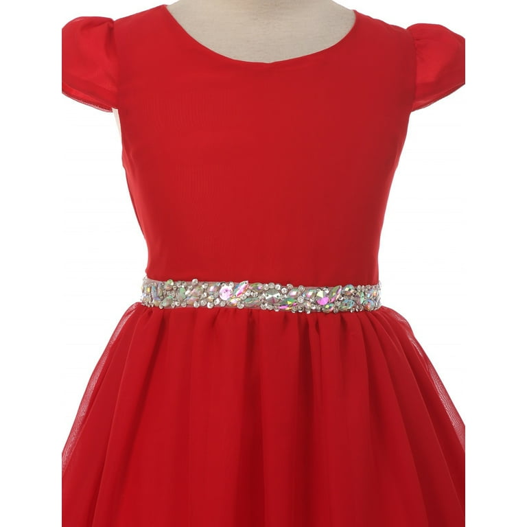 Girls red dress size 12 cheap