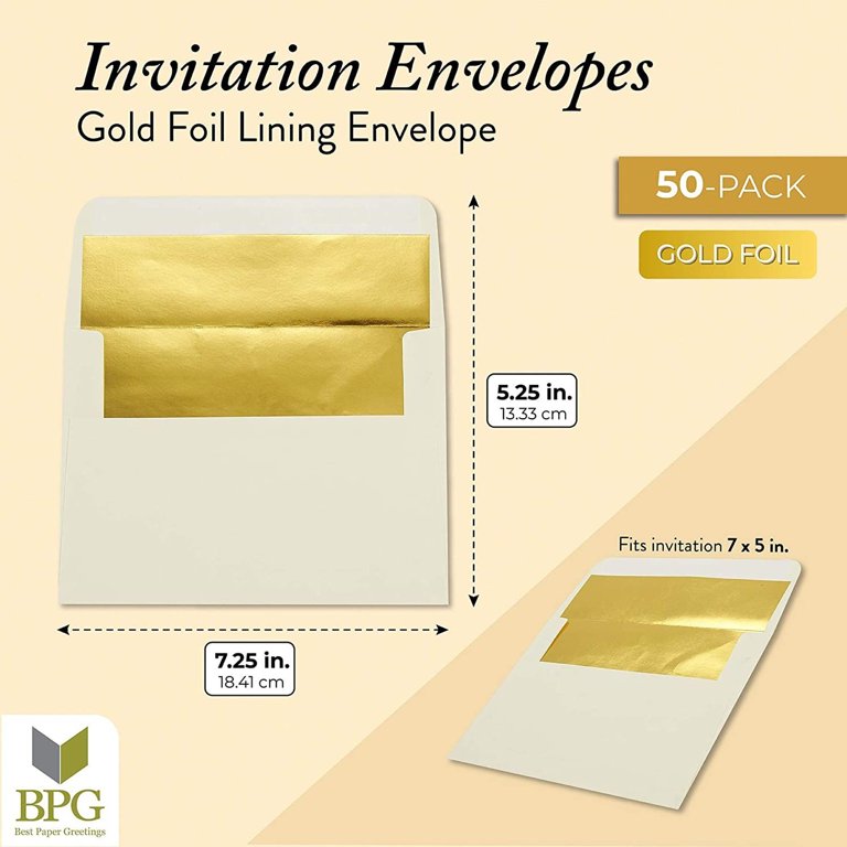 Foil Wedding Envelopes, Foil Envelope