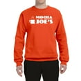thumbnail image 2 of Mocha Joe's Coffee Stand Shop Logo | Mens Pop Culture Crewneck Graphic Sweatshirt, Orange, 2XL, 2 of 4