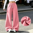 thumbnail image 2 of Dresfit Baggy Sweatpants Women Wide Leg Barrel Sweat Pants Winter Fall Drawstring Elastic Waist Trousers Solid Color Lightweight Workout Joggers M, 2 of 8