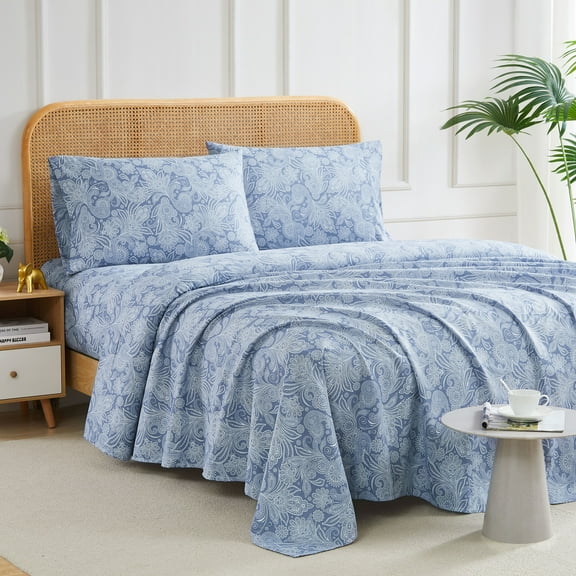 Perfect Paisley Printed Sheet Set by SouthShore Fine Linens