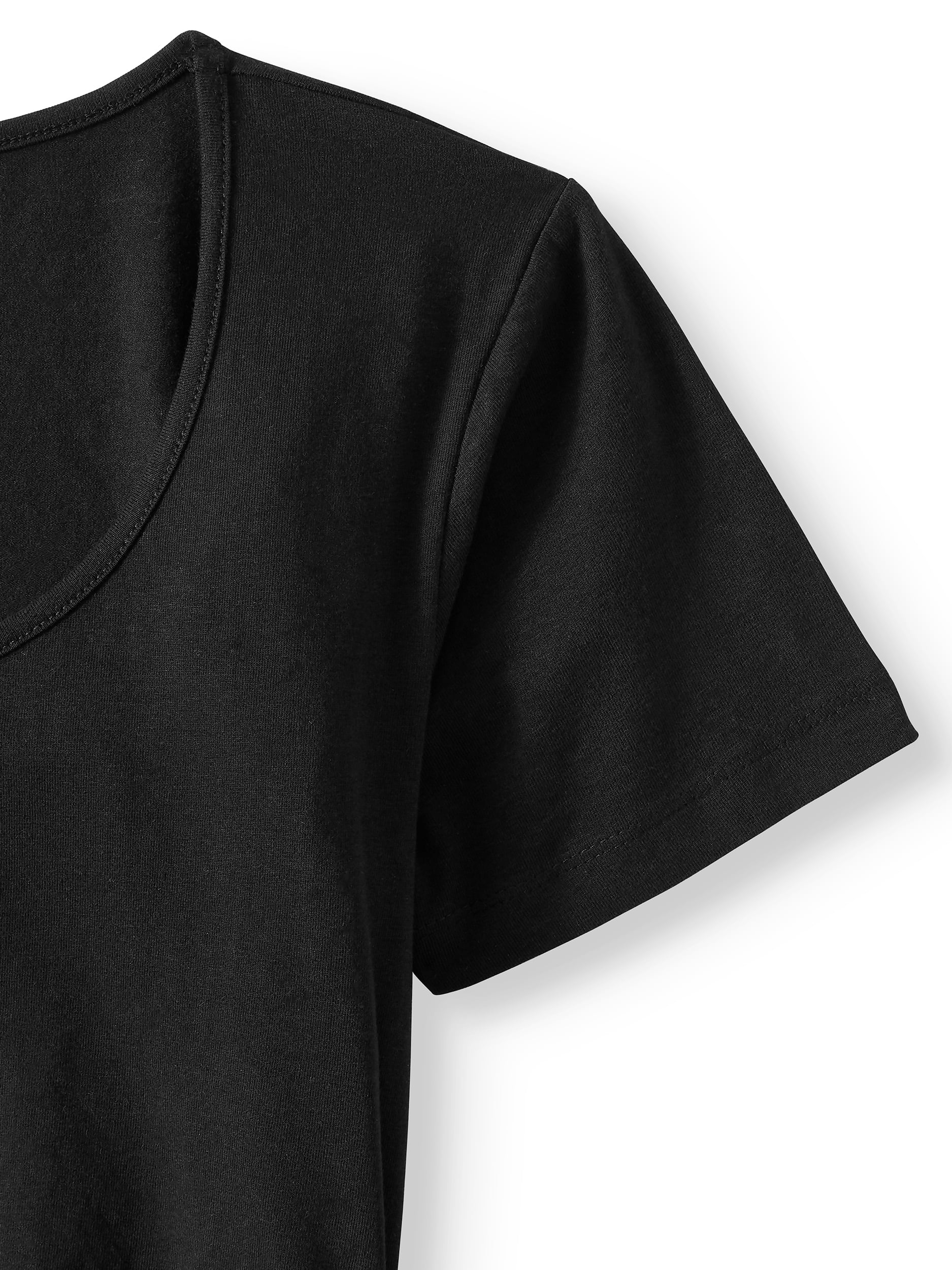 Oh! Mamma Maternity Women's Scoop Neck Tee, 2-Pack (Womens & Womens Plus)