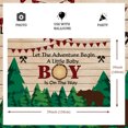 thumbnail image 5 of Lumberjack Baby Shower Decorations for Boy - Buffalo Plaid Backdrop for Woodland Hunting Baby Shower Party Supplies, 5 of 6
