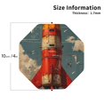 thumbnail image 2 of Kdxio Rusty Rocket Launch Funny Coasters,4 Pcs Leather Coasters,Housewarming Gifts,Protect Furniture from Water Marks Scratch and Damage, 2 of 6