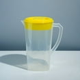 thumbnail image 1 of Jarra de plástico TAKTUK con tapa para mezclar bebidas, agua caliente/fría, limonada, jugo, té helado (81 oz), color blanco, artículos en liquidación., 1 of 4