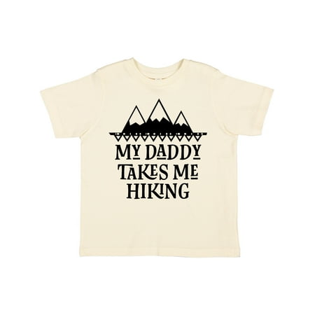 

Inktastic Hiker Daddy Takes Me Hiking Gift Toddler Boy or Toddler Girl T-Shirt