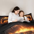 thumbnail image 6 of Manfei Game Console Full Size Comforter Sets,Gamer Gaming Bedding Comforter Set,Orange Black Bedding Sets For Boys,Breathable Bedroom Decorative Reversible,3pcs, 6 of 9