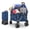 Blue, variant on Kinderkraft ROLLSTER Folding Beach Wagon Cart, Holds 220 lbs, All-Terrain Collapsible Heavy-Duty Utility Wagon, 34-Gallon Capacity