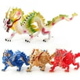 thumbnail image 2 of Amyove Figurines d'Action de Dragon Chinois de Simulation Figurines Réalistes Modèle Ornements Jouets pour Enfants Cadeaux Décoration de Maison Dragon Rouge, 2 of 9