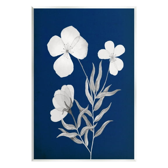 Stupell Industries Modern White Flower Petals Graphic Art Unframed Art Print Wall Art, Design by Kourtni Gunn