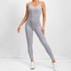 thumbnail image 4 of Mono deportivo sin espalda con cruce en la espalda para mujer Mono de yoga Ropa deportiva Cintura elástica, 4 of 8
