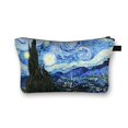 thumbnail image 1 of Bolsa de cosméticos con estampado de pintura al óleo de Van Gogh, bolsa de maquillaje con cielo estrellado/Girasol, neceser de viaje, estuche de cosméticos para mujer, billetera de compras qiuyongming unisex, 1 of 2
