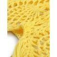 thumbnail image 5 of INSPIRE CHIC Women's Crochet Sexy Summer Beach Swimsuit Tassel Cover-Up Skirt S Amarillo, 5 of 5
