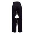 thumbnail image 3 of LMOIPLI Women's Plain Color Lightweight Long Pants Palazzo Pants for Women Sports Jogger Fashion Summer Clothes Elastic High Waist Slim Vintage Palazzo Pants for Women Black M, 3 of 5