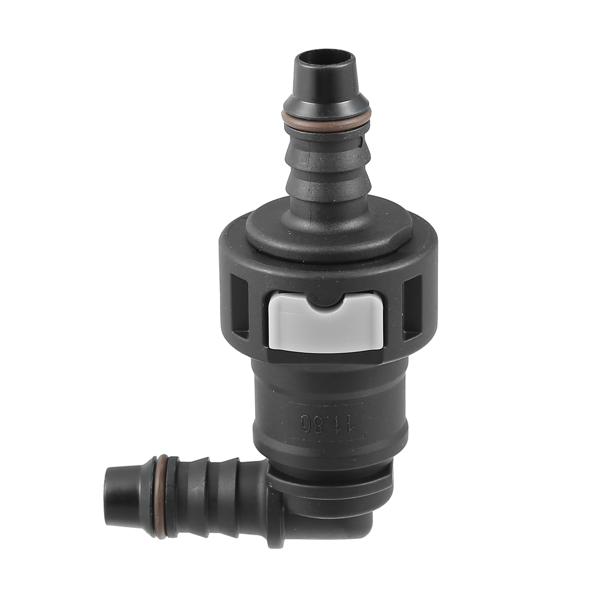 Unique Bargains 2pcs Fuel Line Quick Connect 90 Degree Adapter Connector