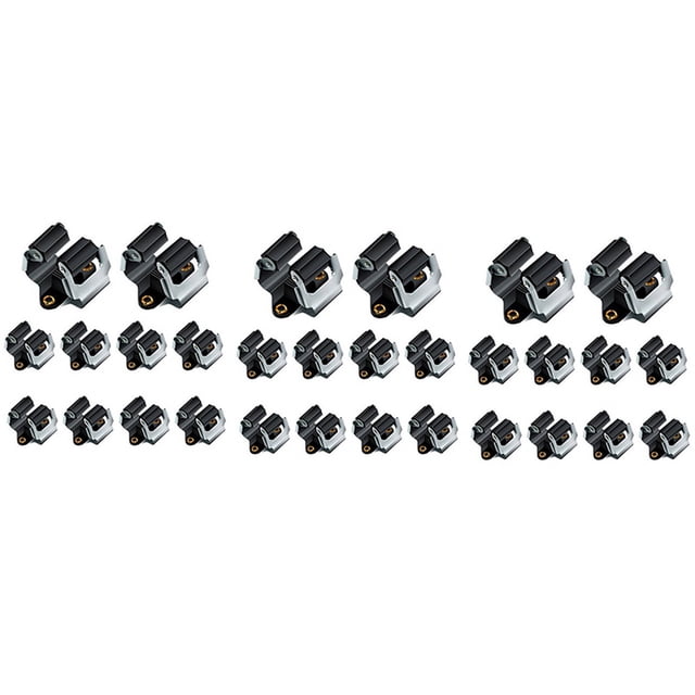 30Pcs Mop Broom Holder Wall Mounted Garden Storage Clips Rack with Screws Handle Hanging Tools for Home Kitchen Bathroom