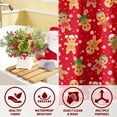 thumbnail image 5 of Merry Christmas Shower Curtain 72x72 Inch Christmas Gingerbread Shower Curtains for Bathroom with Hooks Xmas Bathroom Winter Holiday Home Bath Decor Waterproof Fabric, 5 of 7