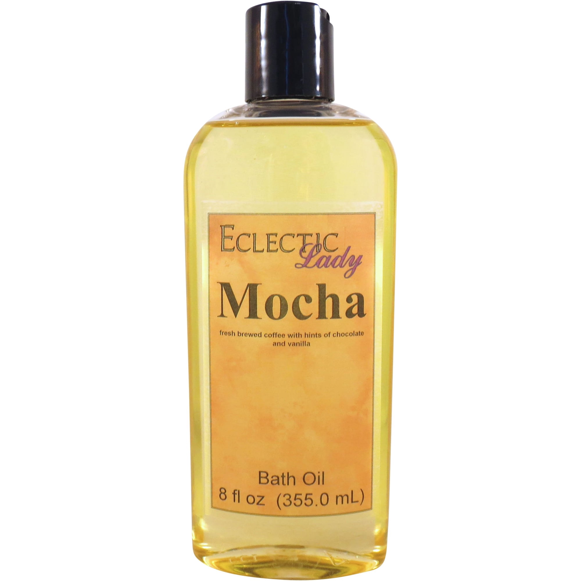 Mocha Bath Oil - Scented Body Oil - Relaxing & Moisturizing Bathing Oil - Fragrance Body Oil For Dry & Rough Sensitive Skin - 8 oz