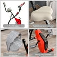 thumbnail image 6 of Soozier 2 in 1 Exercise Bike for Upright and Recumbent Cycling with Arm Resistance Bands, Red, 6 of 9
