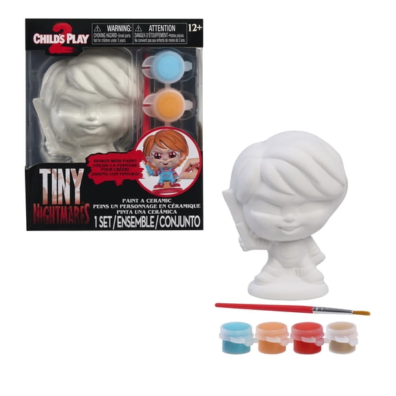 Tiny Nightmares Paint a Ceramic Chucky Kit for Ages 12 and up