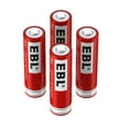 thumbnail image 3 of EBL 4-Pack 800mah 3.7V 14500 Rechargeable Li-ion Battery with Storage Case For Torch Flashlight, 3 of 11