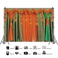 thumbnail image 2 of SUNOLIFE 5x3ft,India Pooja Backdrops Puja Ganpati Pooja Traditional Mehndi Festival Photography Background Diwali Marigold Garlands Table Banner for Wedding Party Decorations, 2 of 4
