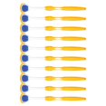 thumbnail image 3 of 10Pcs Tongue Scraper Ergonomic Design Silicone Freshen Breath Dental Plaque Removal Tongue Cleaner for Tongue Mouth Orange--, 3 of 5