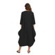 thumbnail image 3 of Vestido largo informal de algodón de manga larga para mujer, holgado, de talla grande, irregular, estilo jersey., 3 of 7