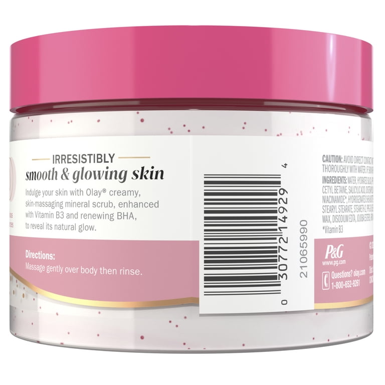 Olay Indulgent Mineral Scrub, Wild Rose & Cherry, 11 oz photo 7