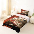 thumbnail image 4 of Homewish Vintage Skull Crows Twin Sheets,Retro Train Bedding,Halloween Bed Set,3 Pieces,1 Fitted Sheet and 1 Pillowcase, 4 of 5