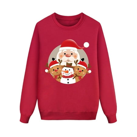 

Family Matching Clothing Autumn And Winter Fashion Christmas Print Parent Child Pullover Sweatshirt Mom Matching Outfits Set